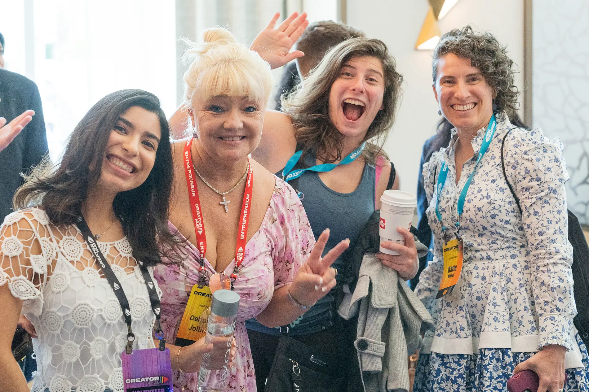 Attendees celebrating at CreatorHub 2025